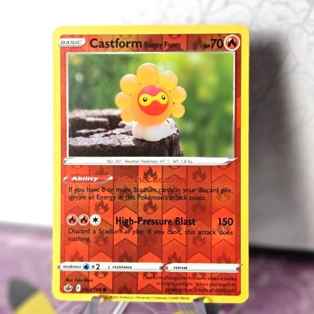 Castform Sunny Form 022/198 Pokémon TCG Reverse Holo Rare